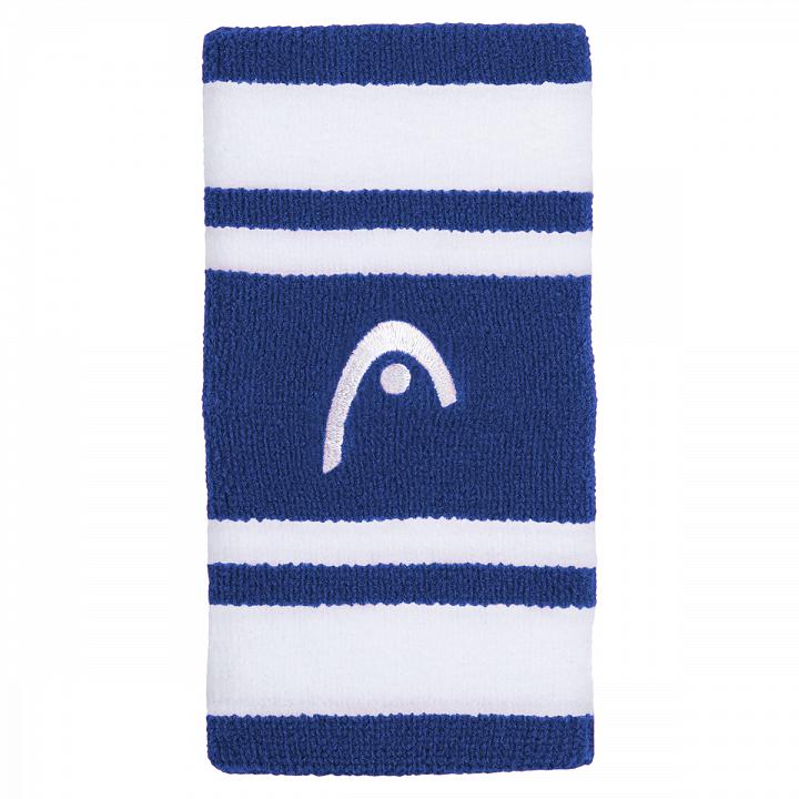 Head Striped Wristband 5'' Royal / White - 2 szt.
